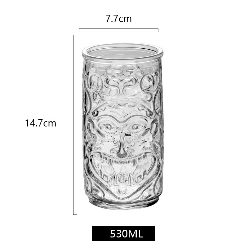 Tiki-Gläser Klarglas (2er-Set)