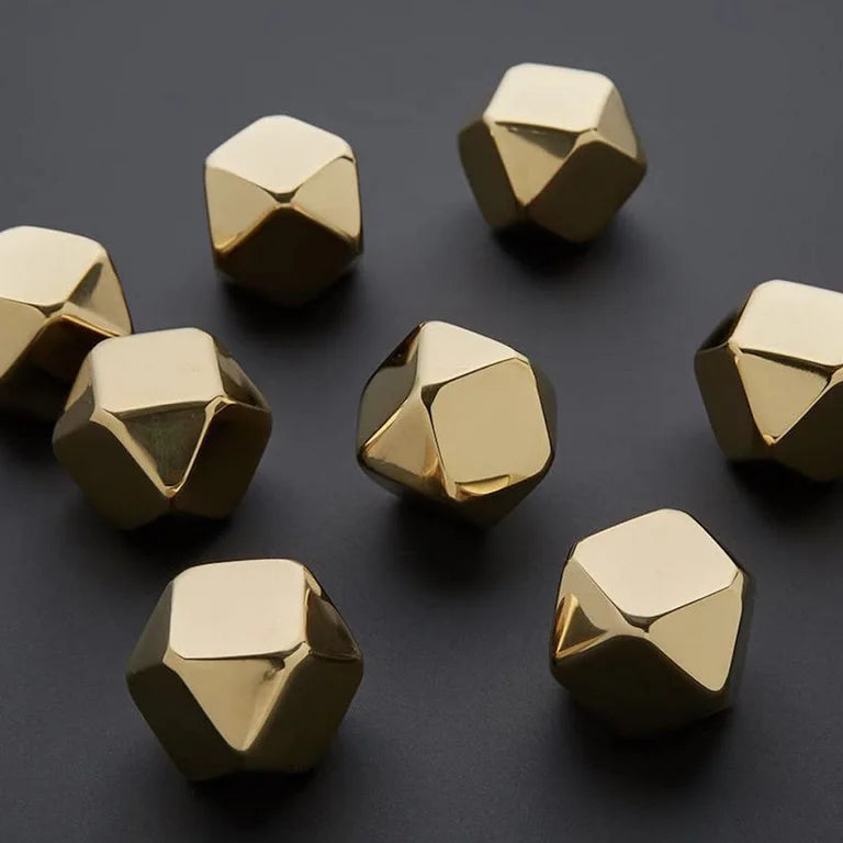 Edelstahl-Eiswürfel – Rhombus (8 Stück)