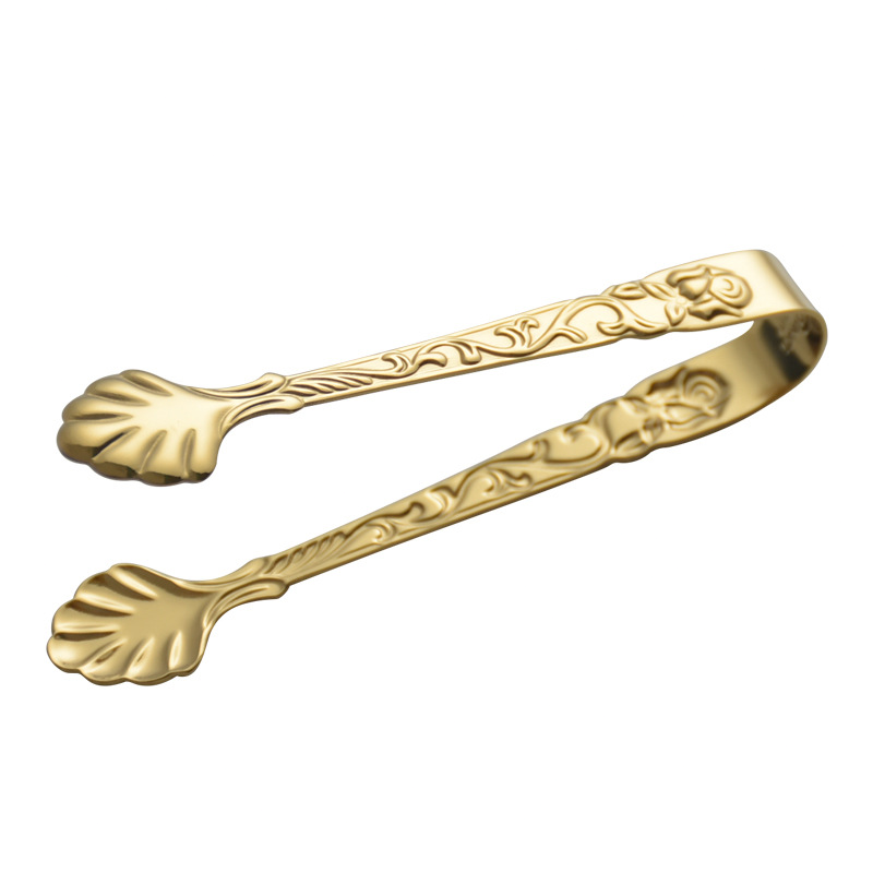 Eiszange mit floralen Motiven