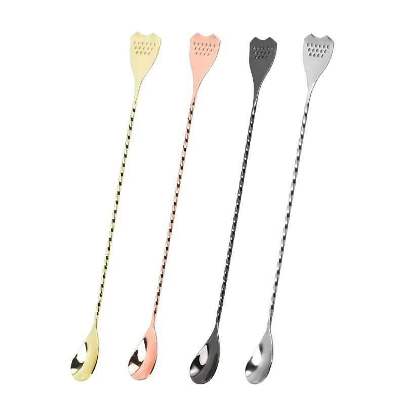 Bar spoon with Strainer (40cm)