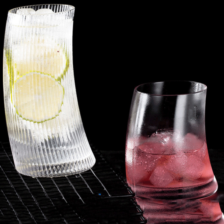 Rocks Glass with Sail Curve (Set of 2)