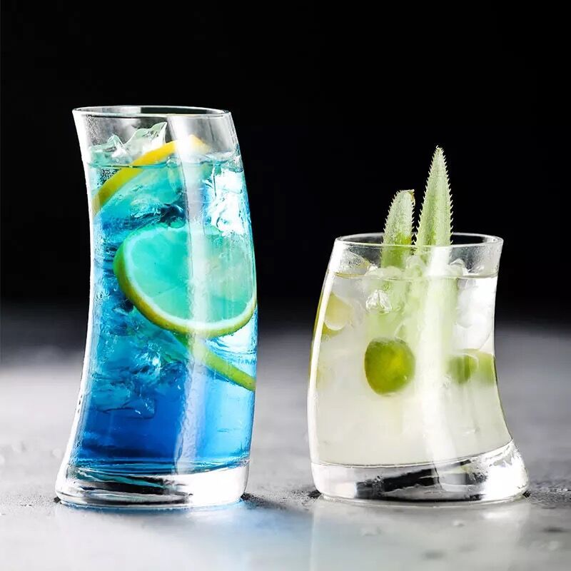 Highball-Glas mit Segel-Krümmung (2er-Set)