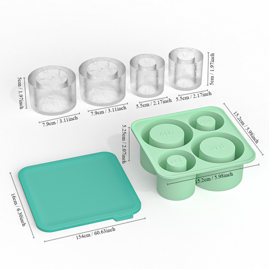 Silicone Ice Tray – Ice Cylinder (4 pieces)