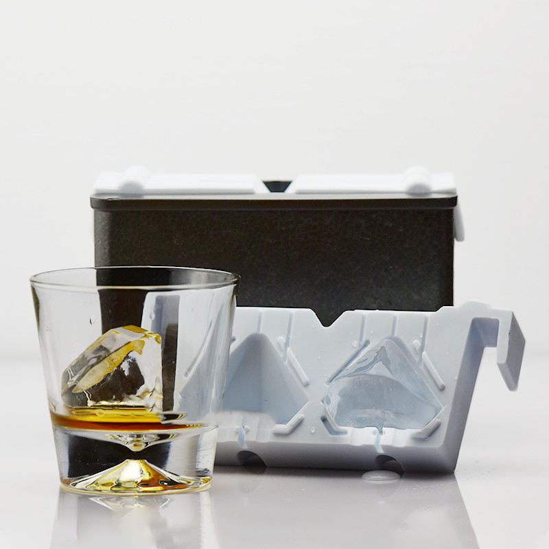 Klar-Eisbehälter für 2 Eisdiamanten