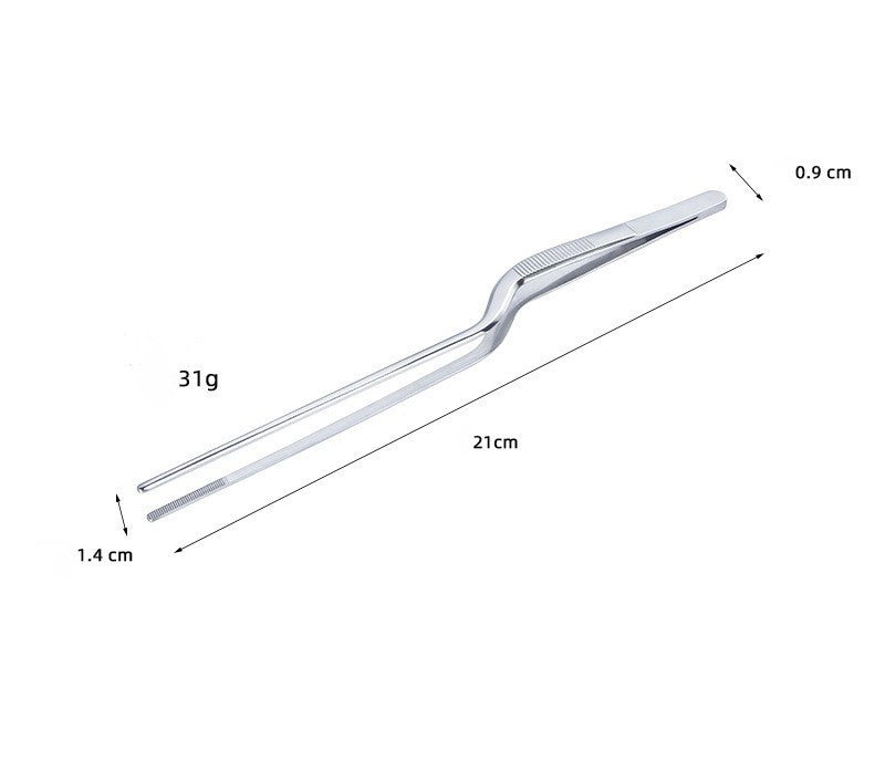 Curved Garnish-Tweezers