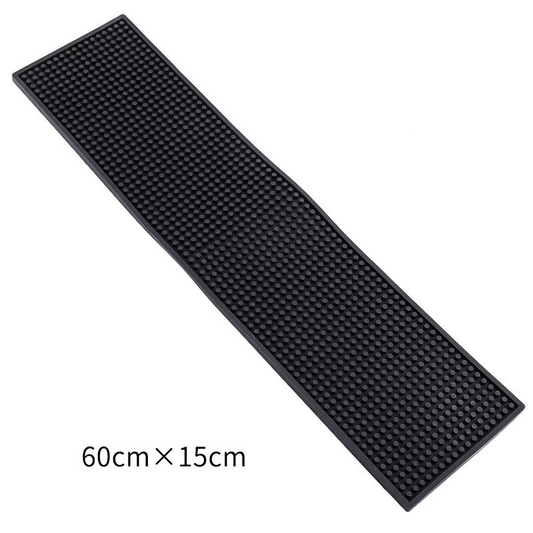 Bar Mat – Black (60 × 15 cm)