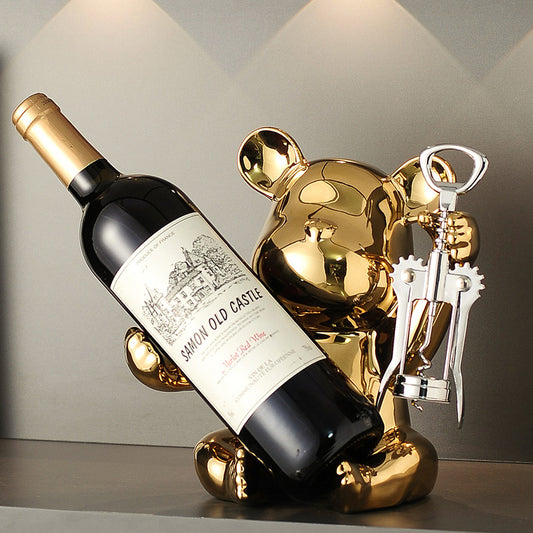 Sitting Animal Wine Rack