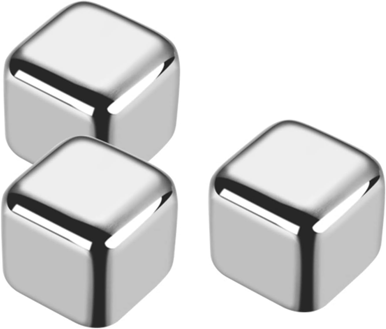 Edelstahl-Eiswürfel – Würfel (8 Stück)