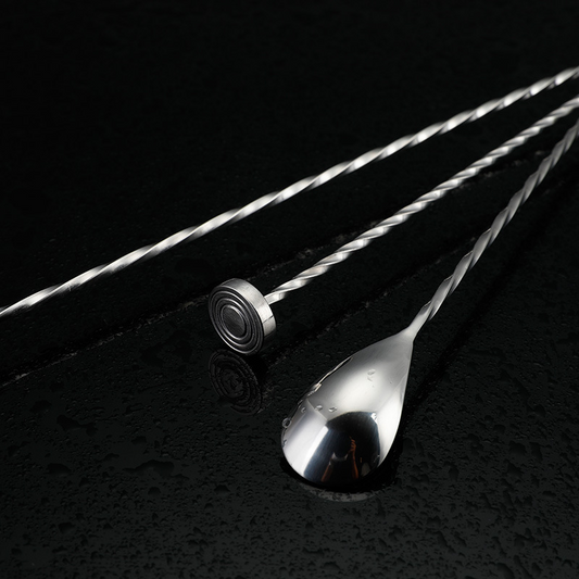 Bar Spoon with Piston Tip (30cm)