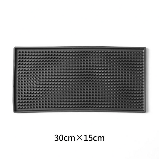 Bar Mat – Black (30 × 15 cm)