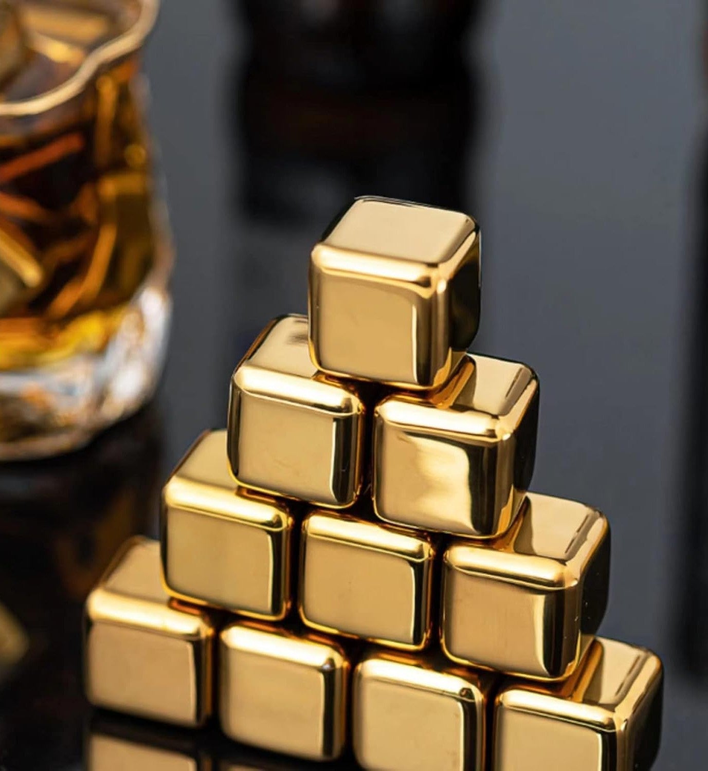 Edelstahl-Eiswürfel – Würfel (8 Stück)