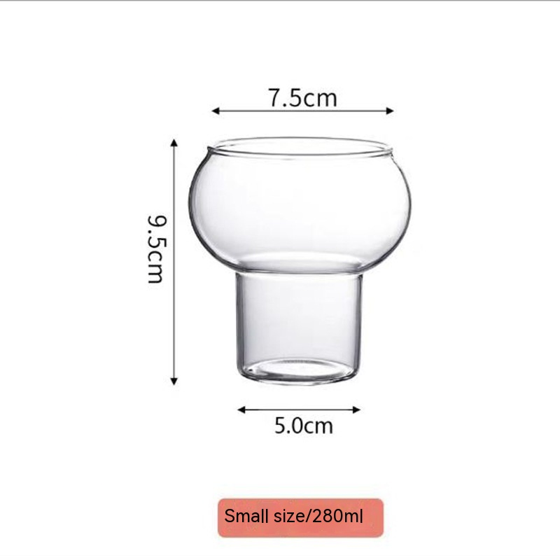 Doppelkugel-Glas mit Sockel (2er-Set)