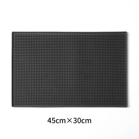 Bar Mat – Black (45 × 30 cm)