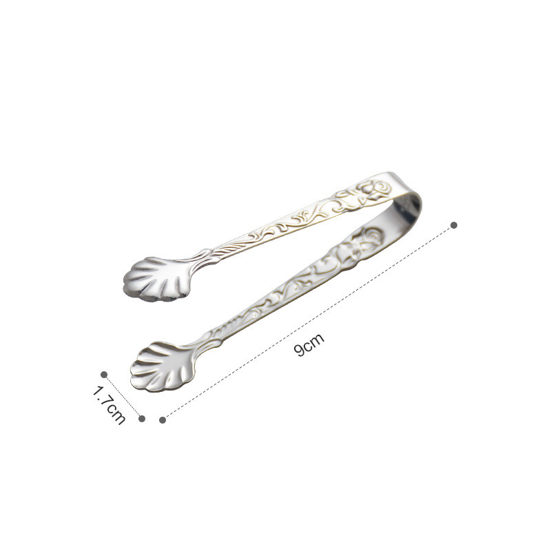 Eiszange mit floralen Motiven