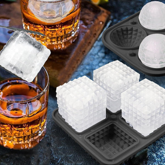 Silicone Ice Tray – Patterned Cubes (4 pieces)
