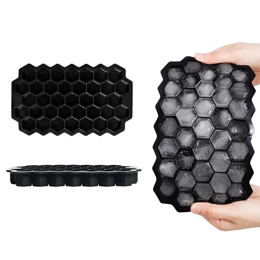 Silicone Ice Tray Set - Spheres, Cubes & Hexagons