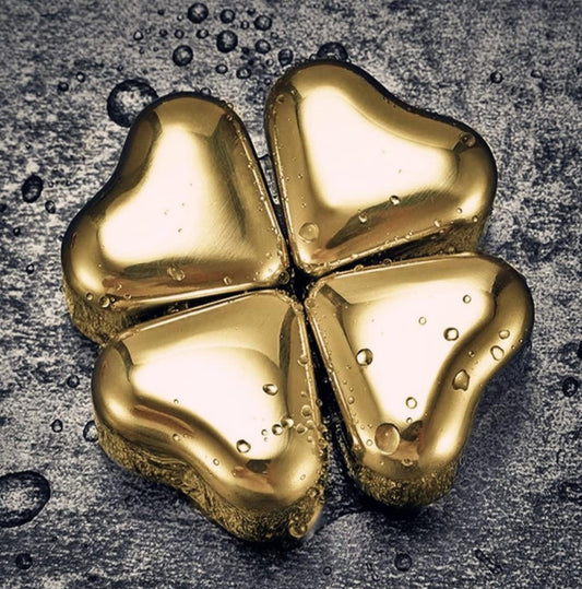 Stainless Steel Ice Cubes – Heart (8 pieces)