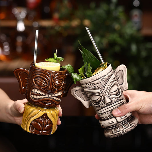 Tiki-Gläser Idolstatuen – Verschiedene Designs