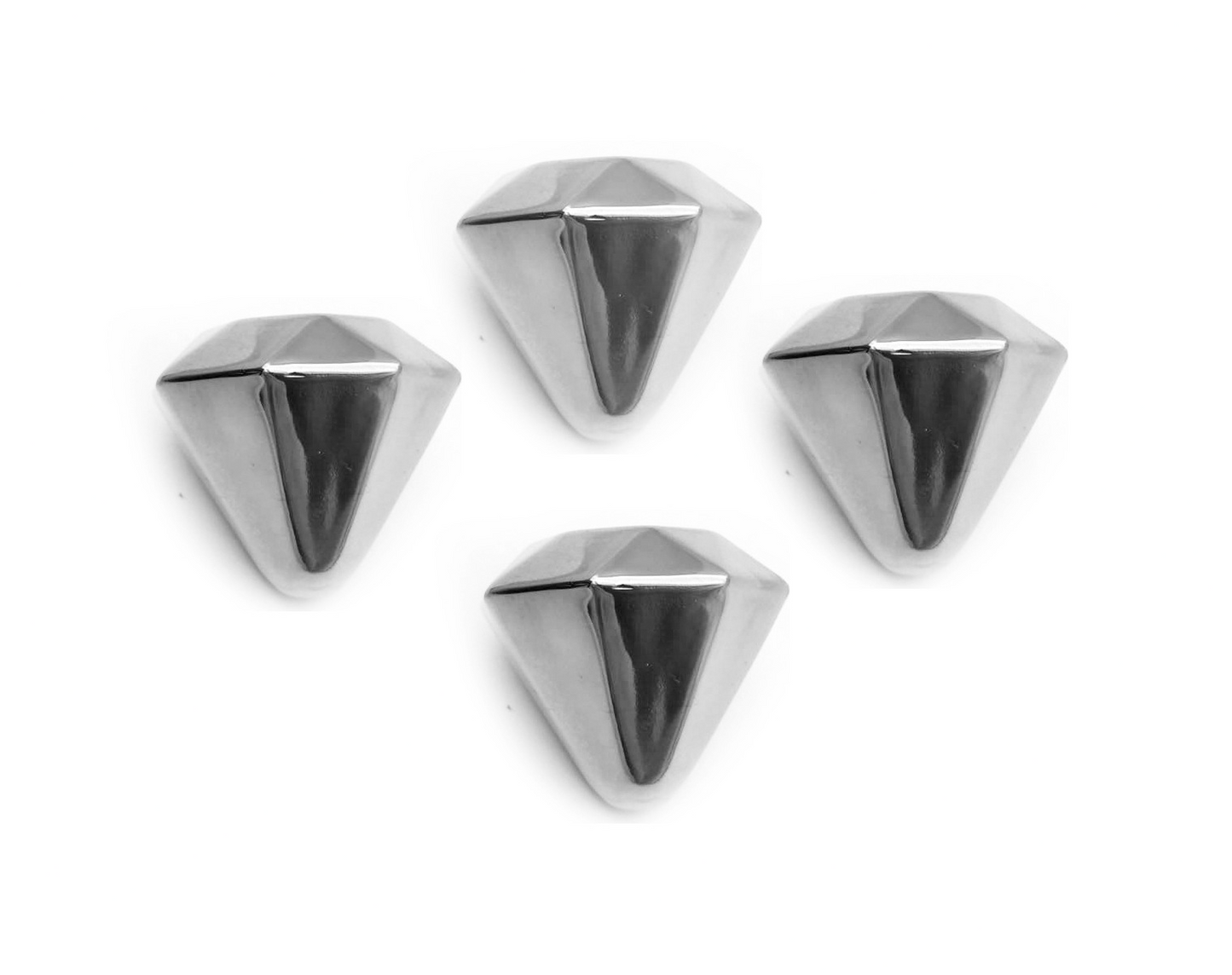 Edelstahl-Eiswürfel – Diamant (8 Stück)