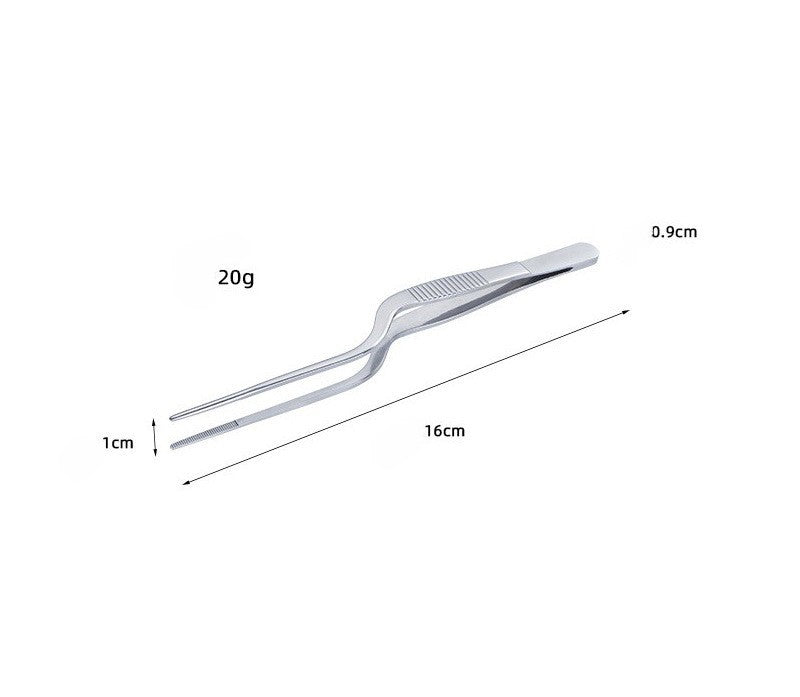 Curved Garnish-Tweezers