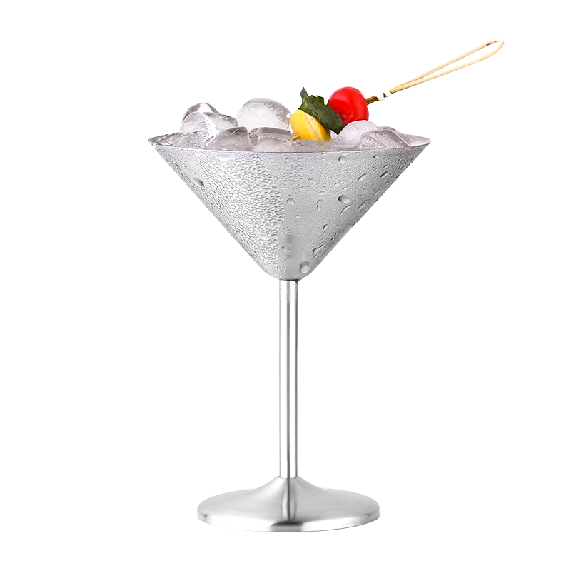 Stainless Steel Martini Glass (Set of 2)