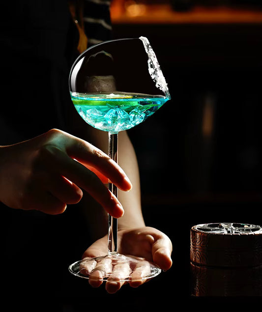 Cocktail Glass with Tilted Opening (Set of 2)