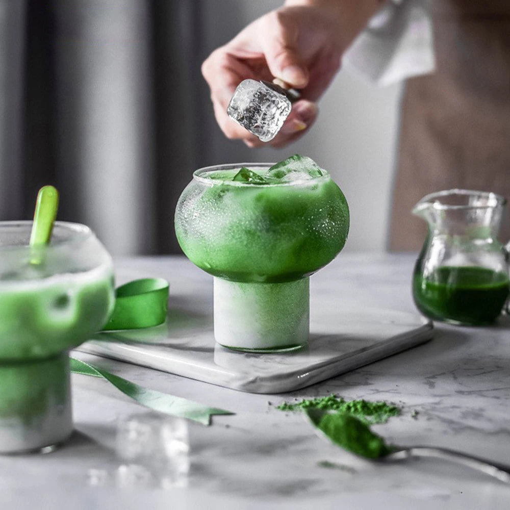 Doppelkugel-Glas mit Sockel (2er-Set)