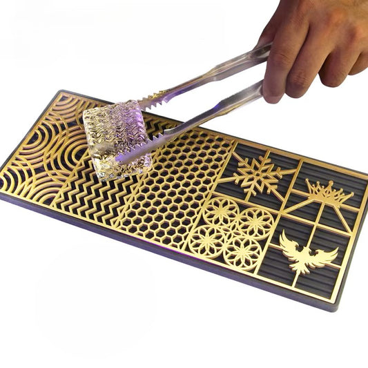 Brass Ice Stamp Plate - 4 Patterns