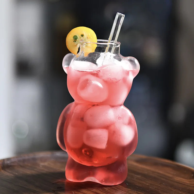 Cocktail-Glas in Teddybärform (2er-Set)