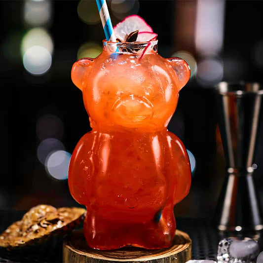 Teddy Bear-Shaped Cocktail Glass (Set of 2)