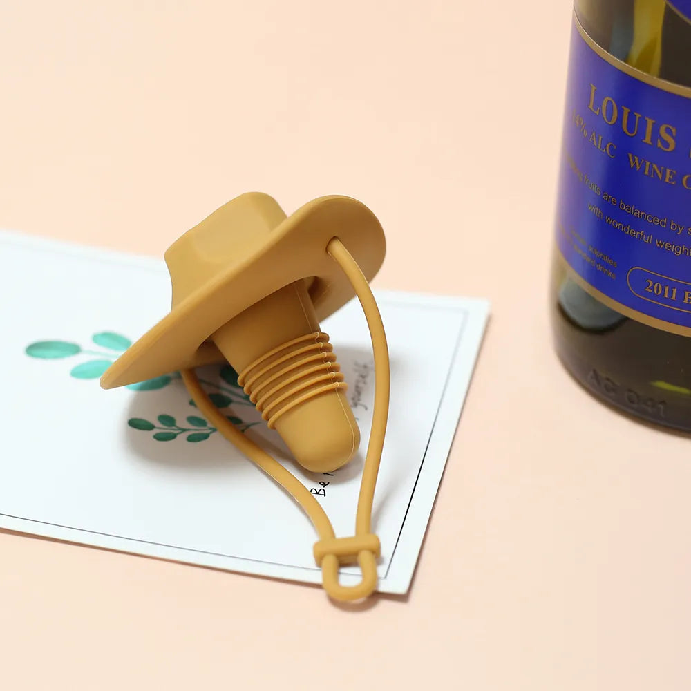 Weinstöpsel - Cowboy Hut (4er-Set)