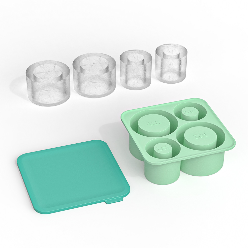 Silicone Ice Tray – Ice Cylinder (4 pieces)