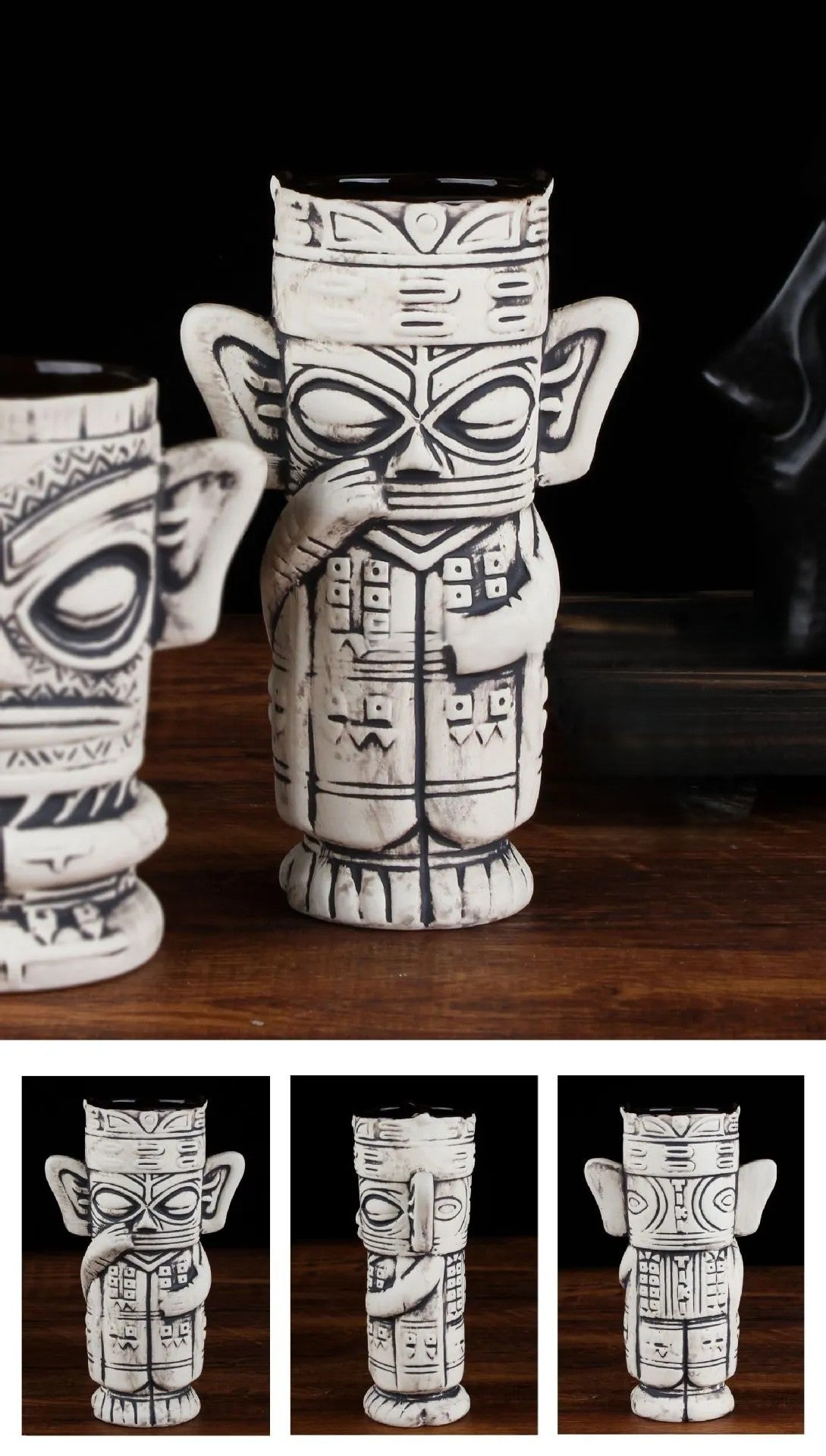 Tiki-Gläser Idolstatuen – Verschiedene Designs