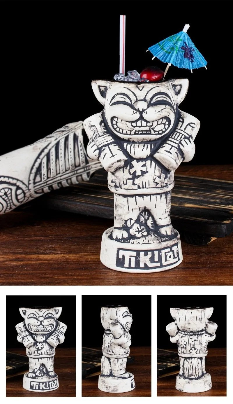 Tiki-Gläser Idolstatuen – Verschiedene Designs