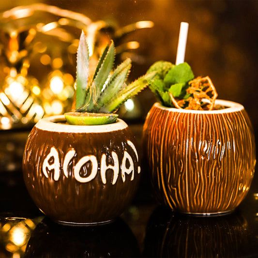 Tiki Glass Coconut