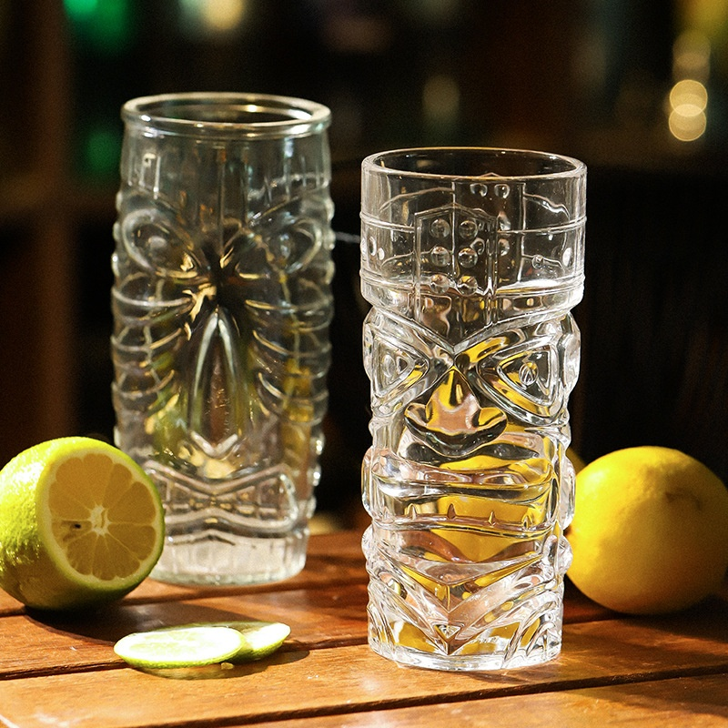 Tiki-Gläser Klarglas (2er-Set)
