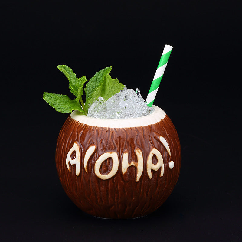 Tiki Glass Coconut