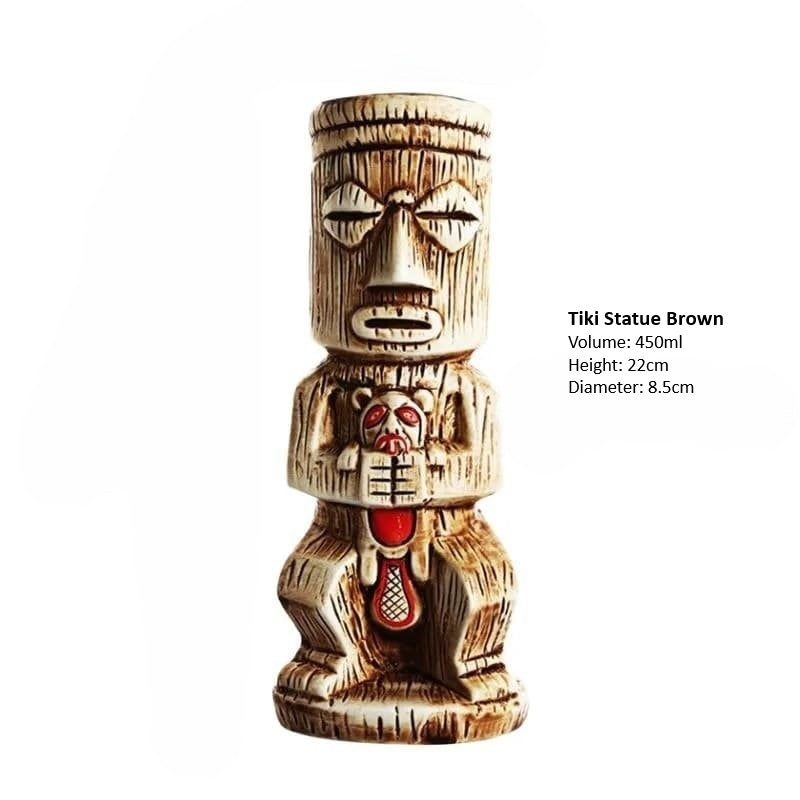 Tiki-Gläser Idolstatuen – Verschiedene Designs