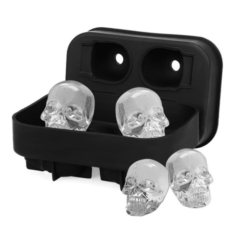 Silicone Ice Tray – Skull (4 pieces)