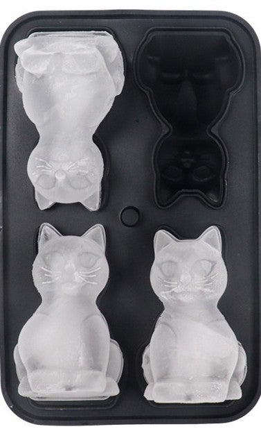 Silicone Ice Tray – Cats (4 pieces)