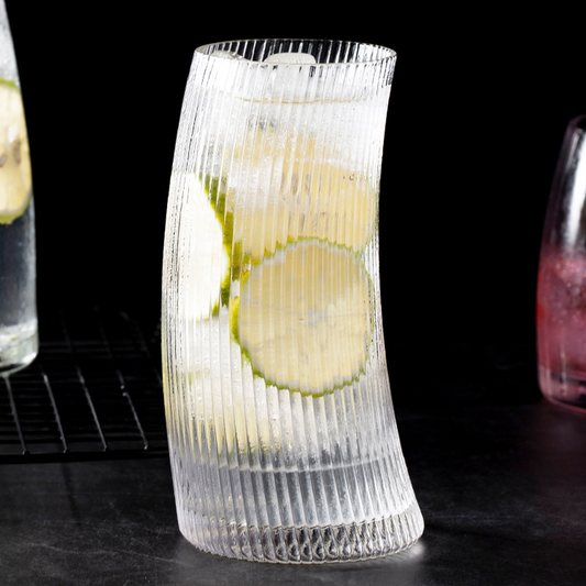 Highball-Glas mit Segel-Krümmung (2er-Set)
