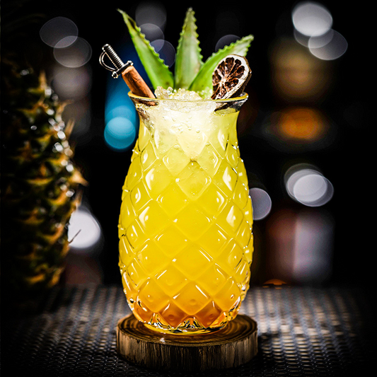 Highball-Glas in Form einer Ananas (2er-Set)