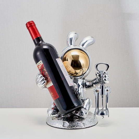 Weinregal - Astronauten-Hase