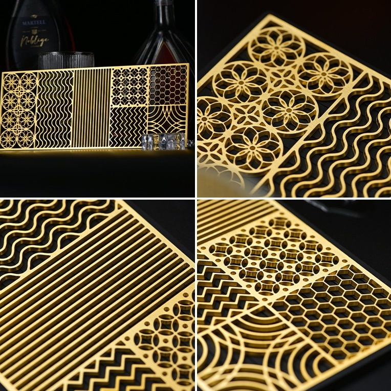 Brass Ice Stamp Plate - 4 Patterns