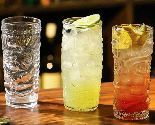 Tiki-Gläser Klarglas (2er-Set)