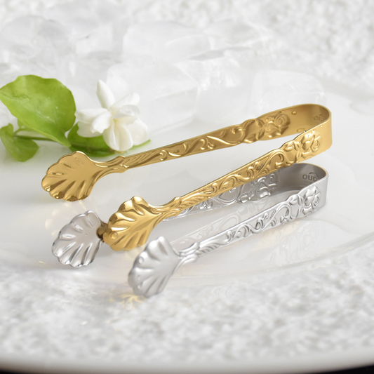 Eiszange mit floralen Motiven