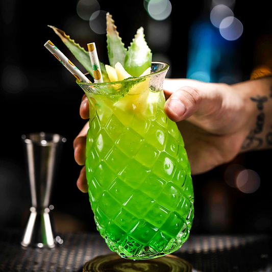 Highball-Glas in Form einer Ananas (2er-Set)