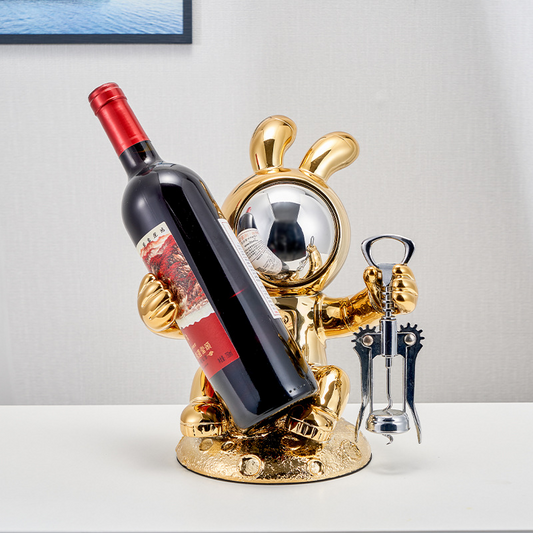 Weinregal - Astronauten-Hase