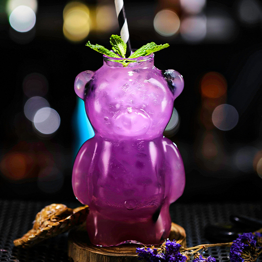 Cocktail-Glas in Teddybärform (2er-Set)