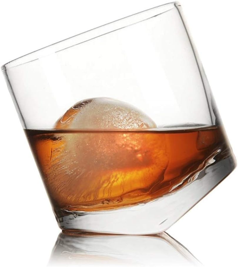 Geneigtes Whisky-Glas (2er-Set)